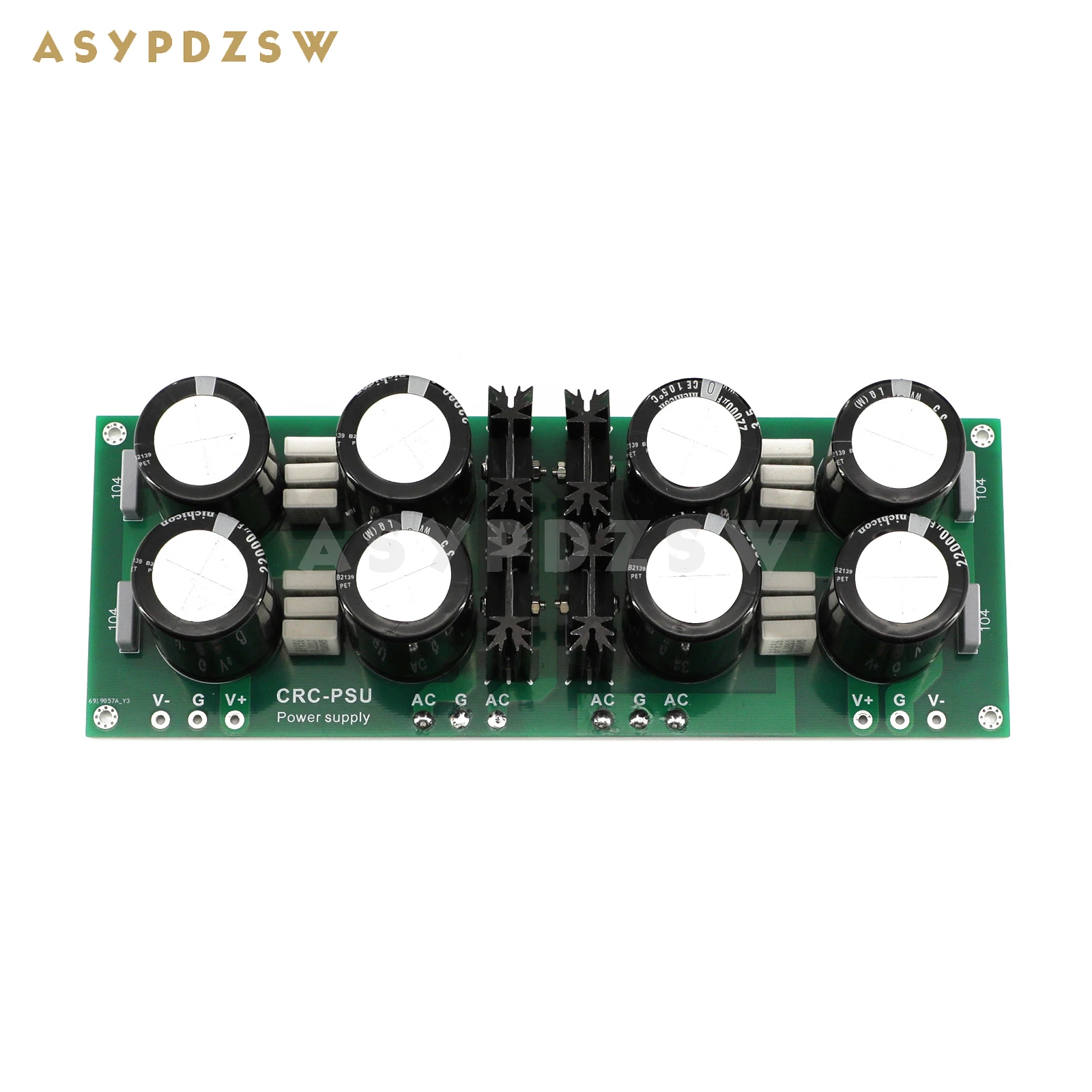 整流フィルター電源、diyキット、完成ボード、コンバーター、クラスaアンプ、ショットキー、mbr60200pt、22000uf、35vキャップ、CRC-PSU、クラス