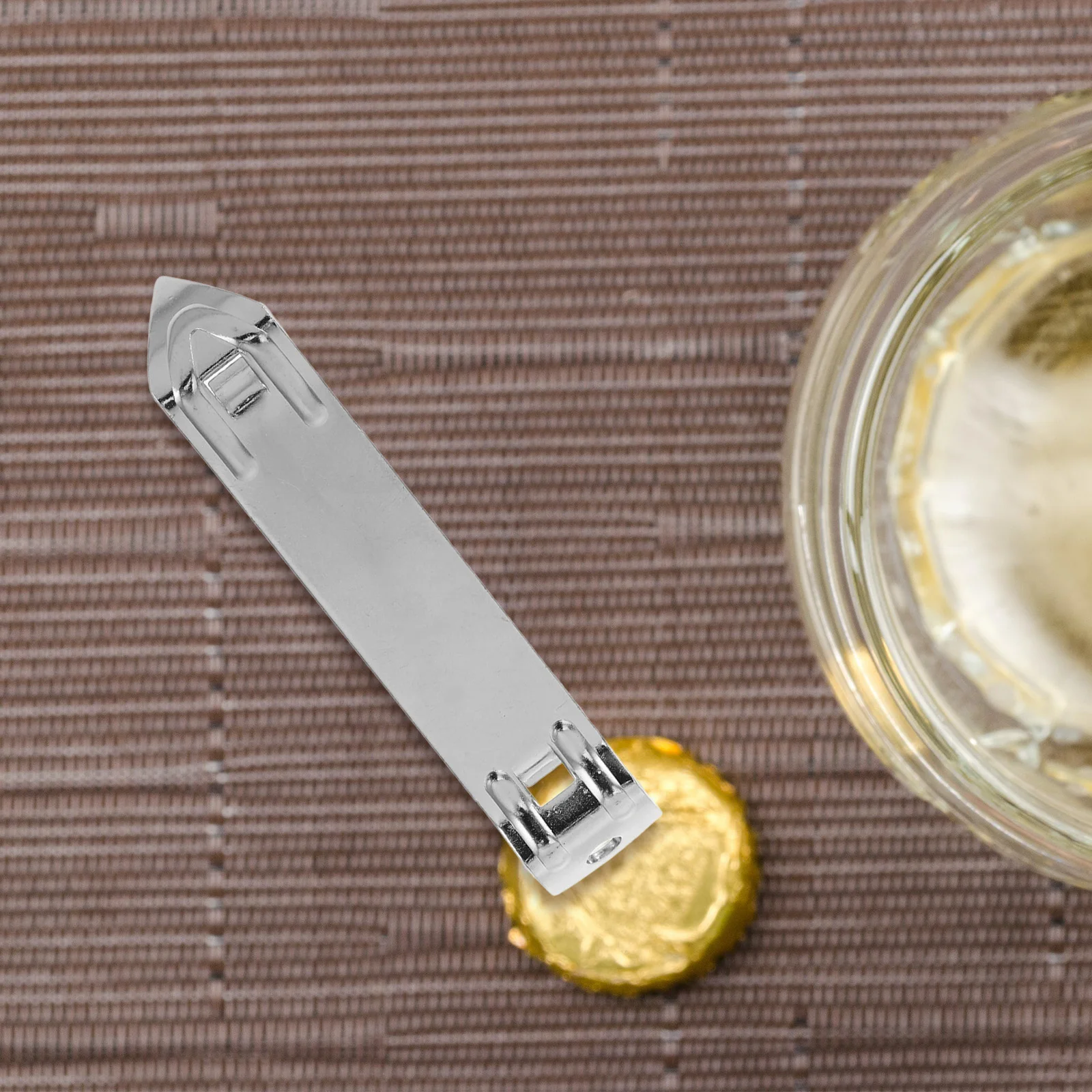 

2Pcs Premium Stainless Steel Bottle Opener for Aluminum Caps on Oral Liquid Bottles Efficient Flip Top Remover for Home Pharmacy