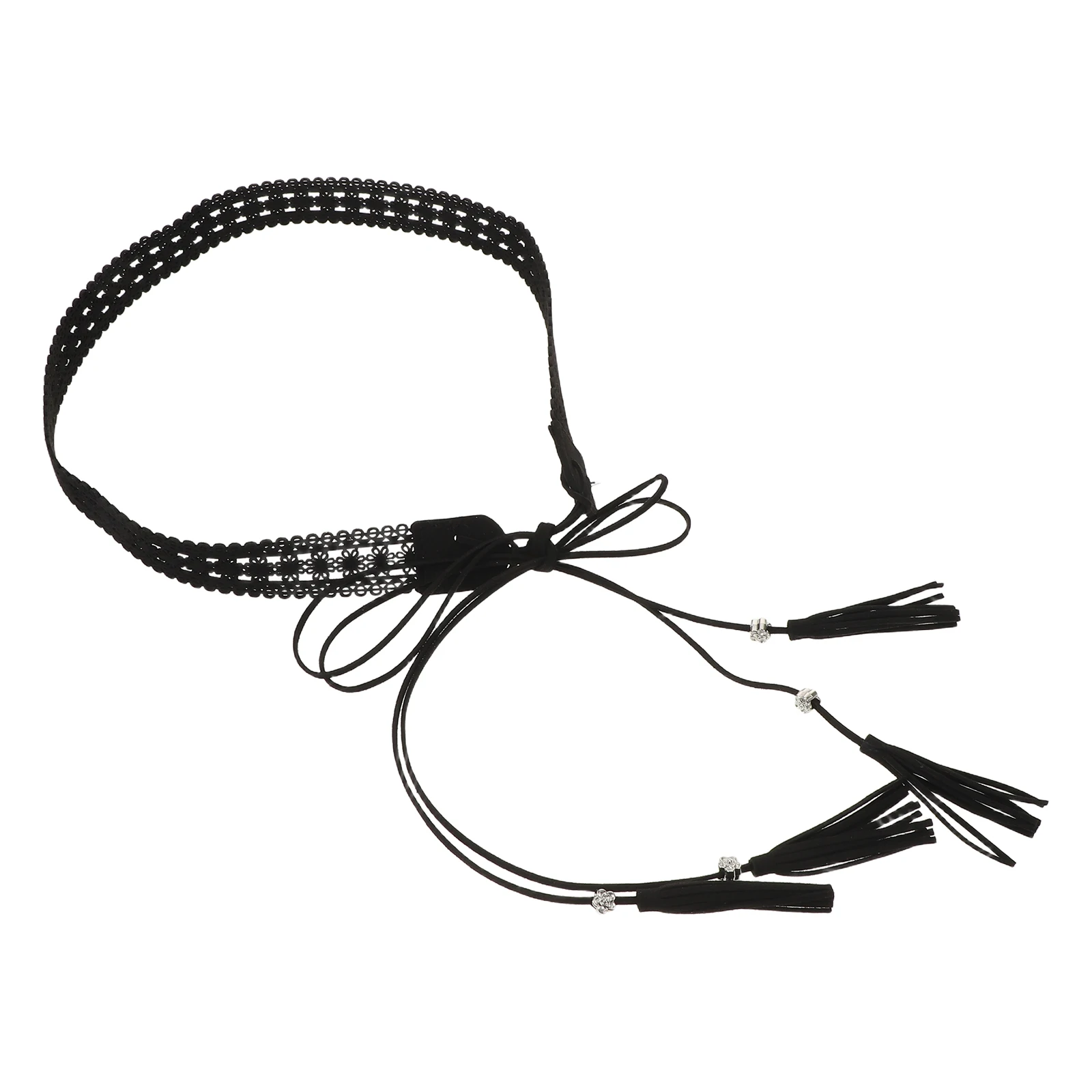 

Ethnic Belt Decorative Woven Belts for Women Bohemian Tassel High Waist Polyester Knotted Rope Braid Miss