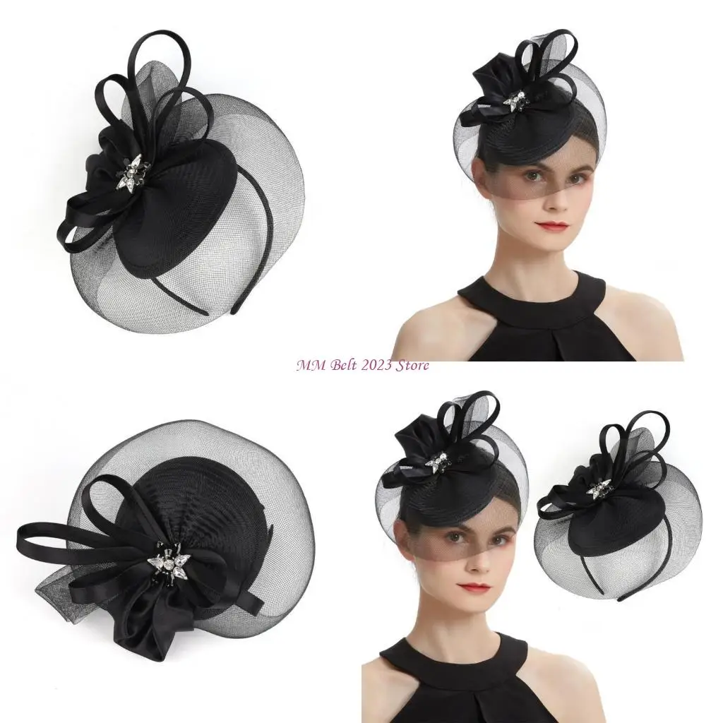 

49ME Flexible Dark Trimmed Hairpiece for Weddings Galas and Themed Festivities