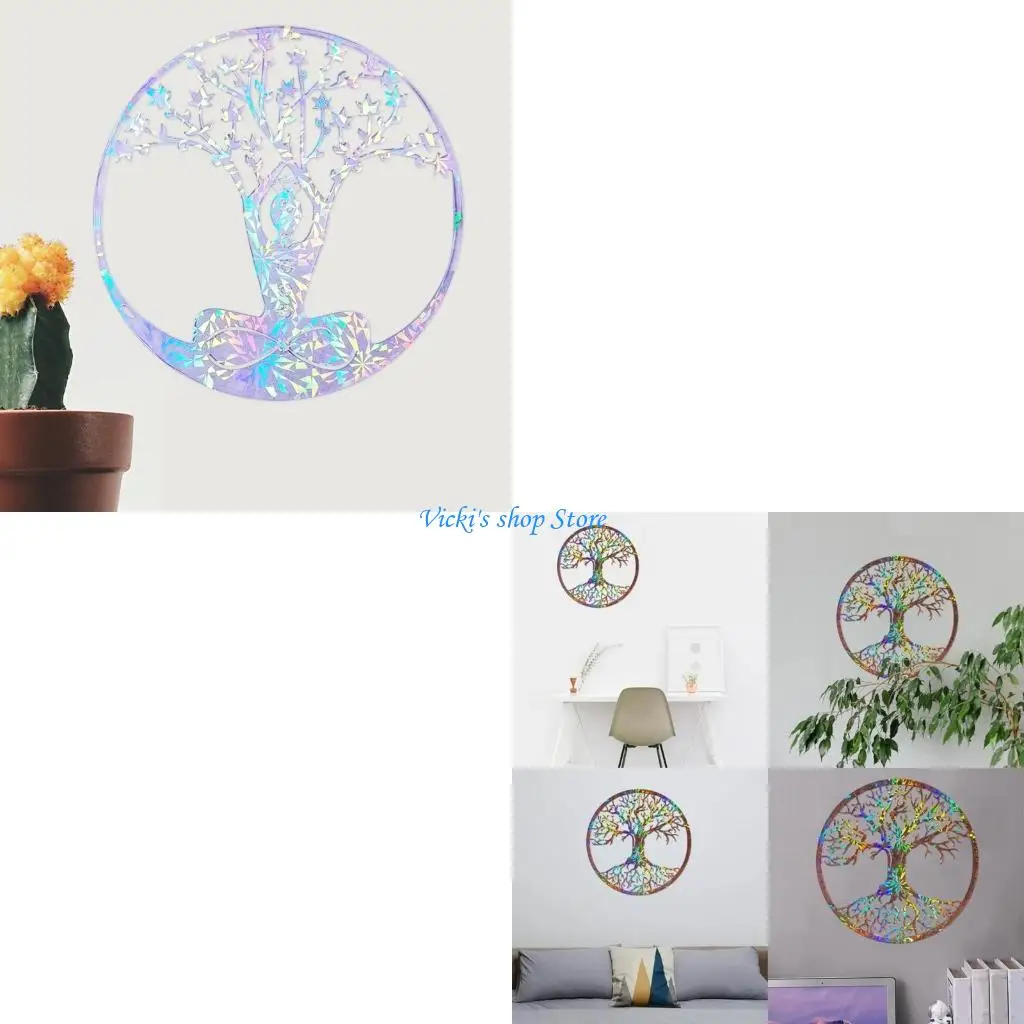 

Прочная силиконовая форма Древо жизни, фигурка, круглая форма для эпоксидной смолы, голографическая настенная подвеска, для DIY