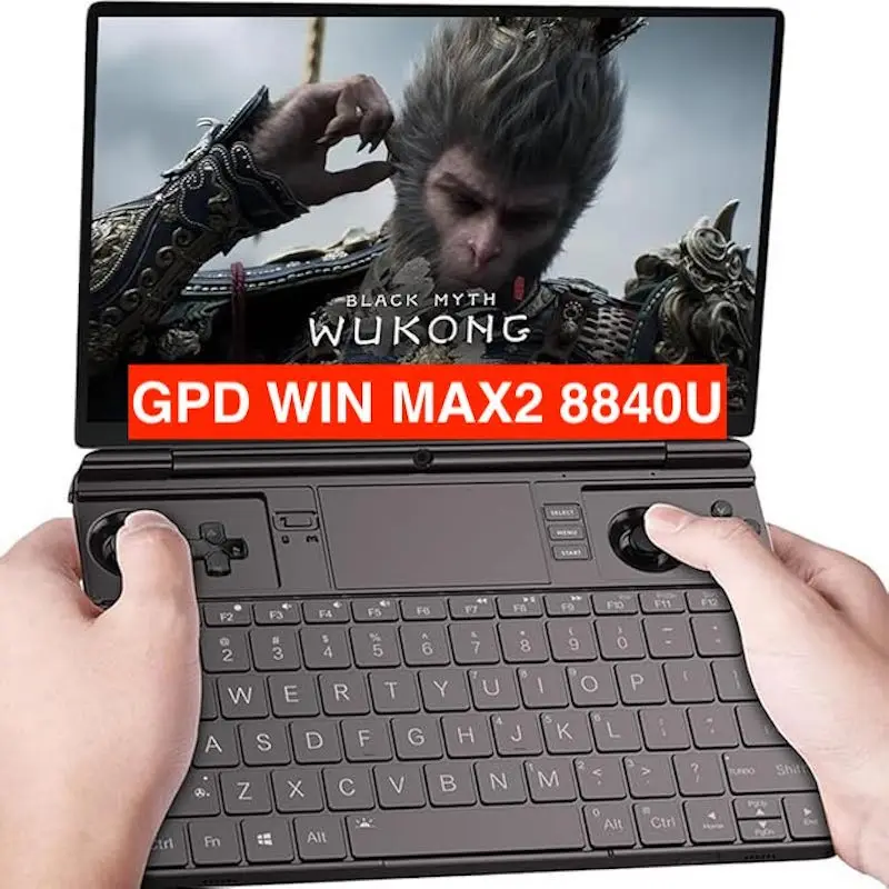 

Игровой ноутбук 2024 GPD WIN MAX 2 AMD 8840U 10,1-дюймовый игровой плеер, консоль AMD Ryzen, процессор LPDDR 5, мини-ПК, ноутбук