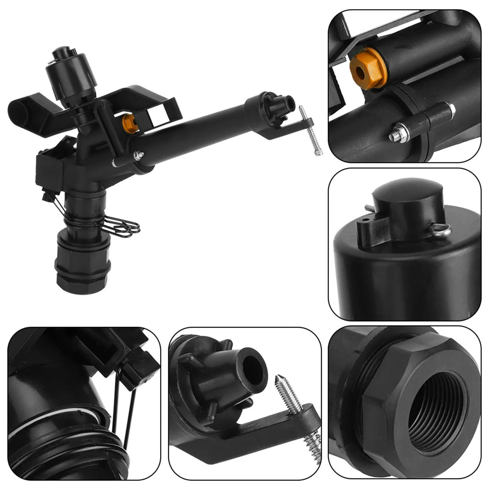 1.5in to 1in DN25 Female Thread Adjustable 360 Degree Rotating Rocking Arm Sprinkler Farm Irrigation Sprinkler