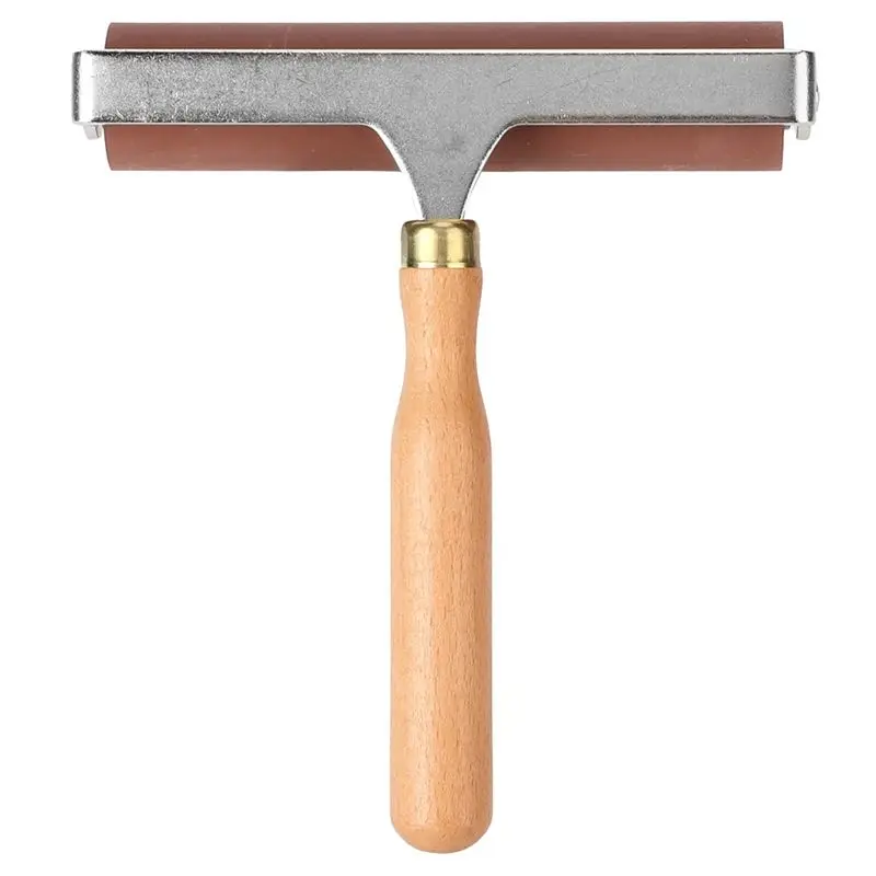 

AF89-Brayer Soft Flexible Sturdy Elastic Rubber Roller For Printmaking Scrapbooks,Rubber Roller, Ink Roller(15Cm)