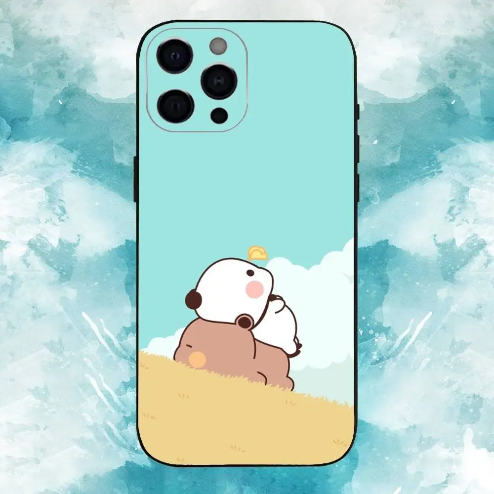 حافظة هاتف C-Cute BuBu DuDu مصنوعة من السيليكون الناعم لهاتف آيفون 17 16 15 14 13 12 11 X XR Plus Pro Max Plus