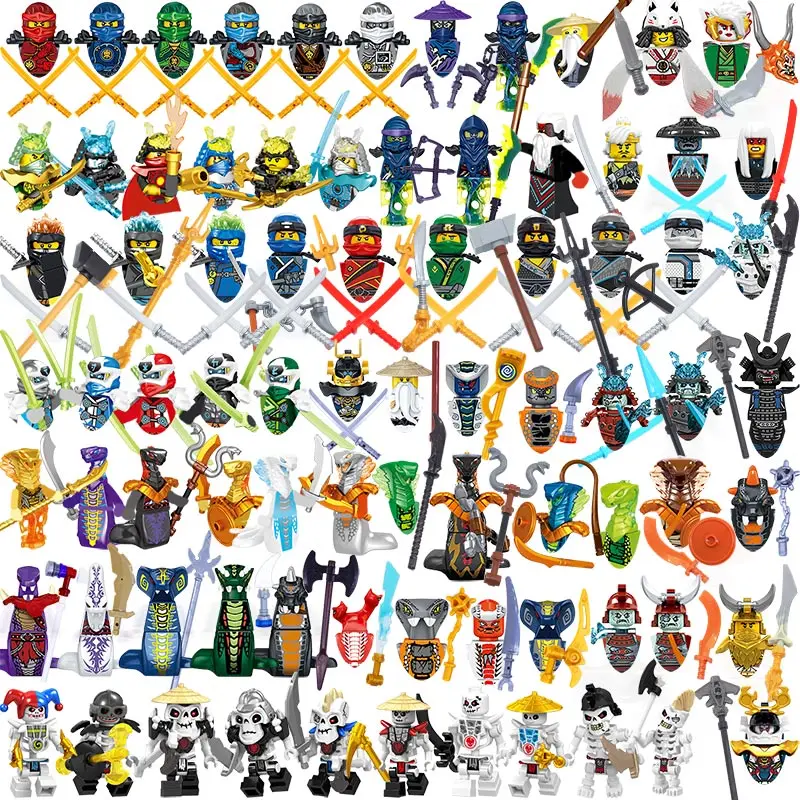 Hot Toys Anime Characters 24 Pieces Ninjago Mini Figure Building Block Toys Mini Doll Doll Figure Block Kids Toys Birthday Gifts