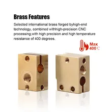 Trianglelab V6 Brass Heatblock for 3D Printers #4