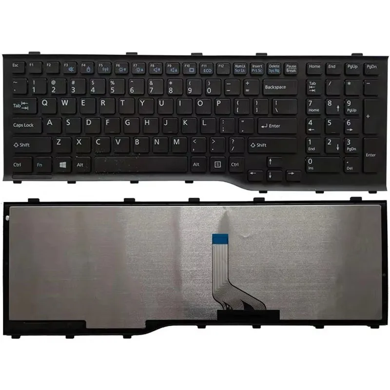Laptop Replacement Keyboard Fit For Fujitsu AH532 NH532 A532 N532 US Layout Black Color