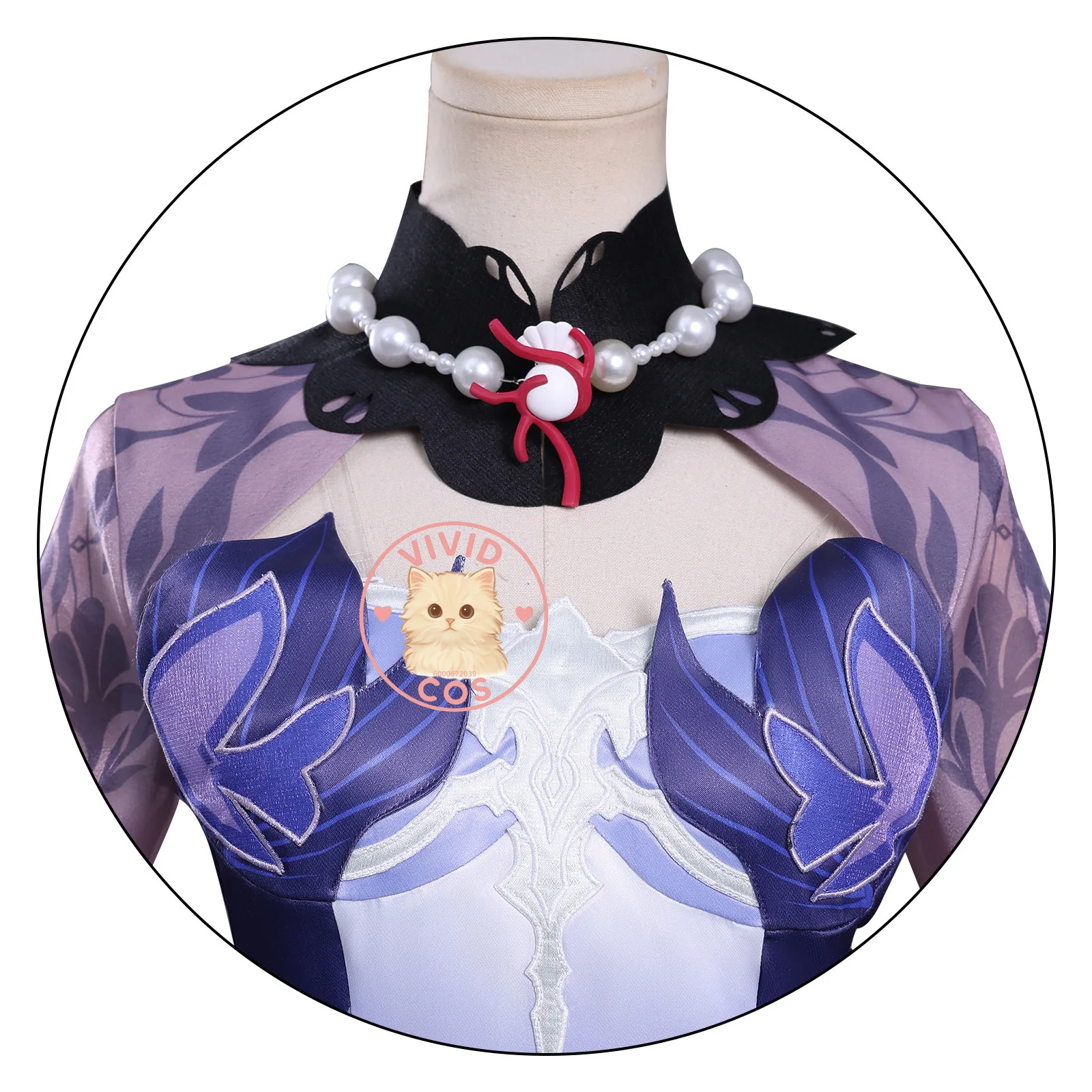 لعبة هونكاي: ستار ريل أزياء تنكرية أنيمي هايسيلينز سخونة لعب الأدوار الزي شعر مستعار فستان أرجواني المرأة كوميك كون بدلات الحفلات #3