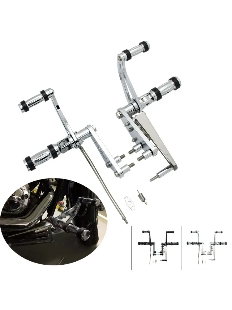 Motorrad Zubehör Schwarz Vorwärts Control Fuß Pedal Kits Hebel Gestänge Für Yamaha VSTAR XVS 1100 V-STAR XVS 1100 1999-2009