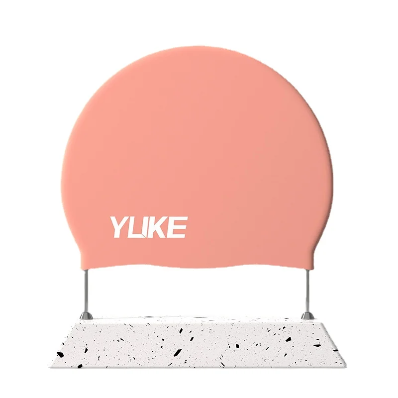 Yuke Swimming Cap Adult Children Waterproof Silicone Cap Comfortable Long Hair Ear Protection Swimming Cap Hot Spring Cap