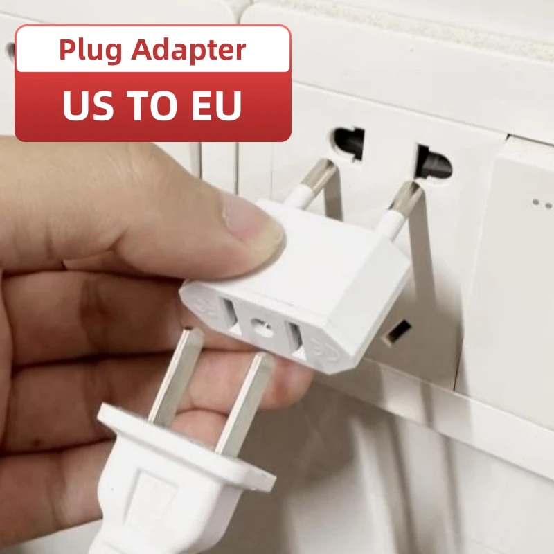 

1pcs EU Adapter Travel Converter Adapter American China US To EU Plug Euro Plug electrical Adapter AC Electrical Socket Outlet