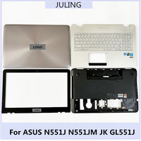 95%NEW Original Metal Laptop LCD Back Top Cover Case/LCD Front Bezel/Palmrest Cover/Bottom cover For ASUS N551J N551JM JK GL551J