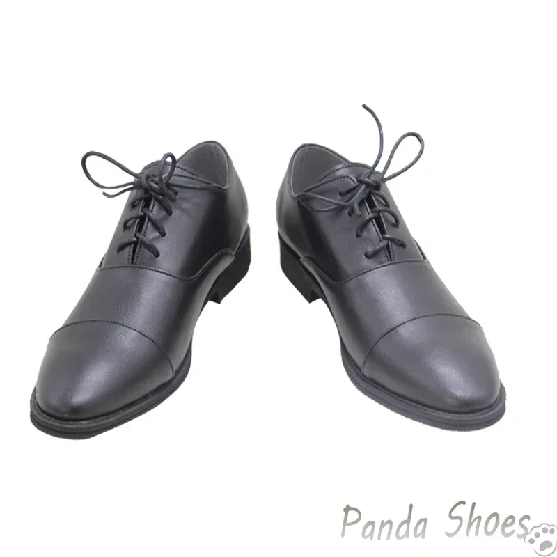 Espion famille Loid Forger Cosplay chaussures bande dessinée Anime Cos bottes noires Loid Forger Cosplay Costume accessoire chaussures pour Con Halloween fête