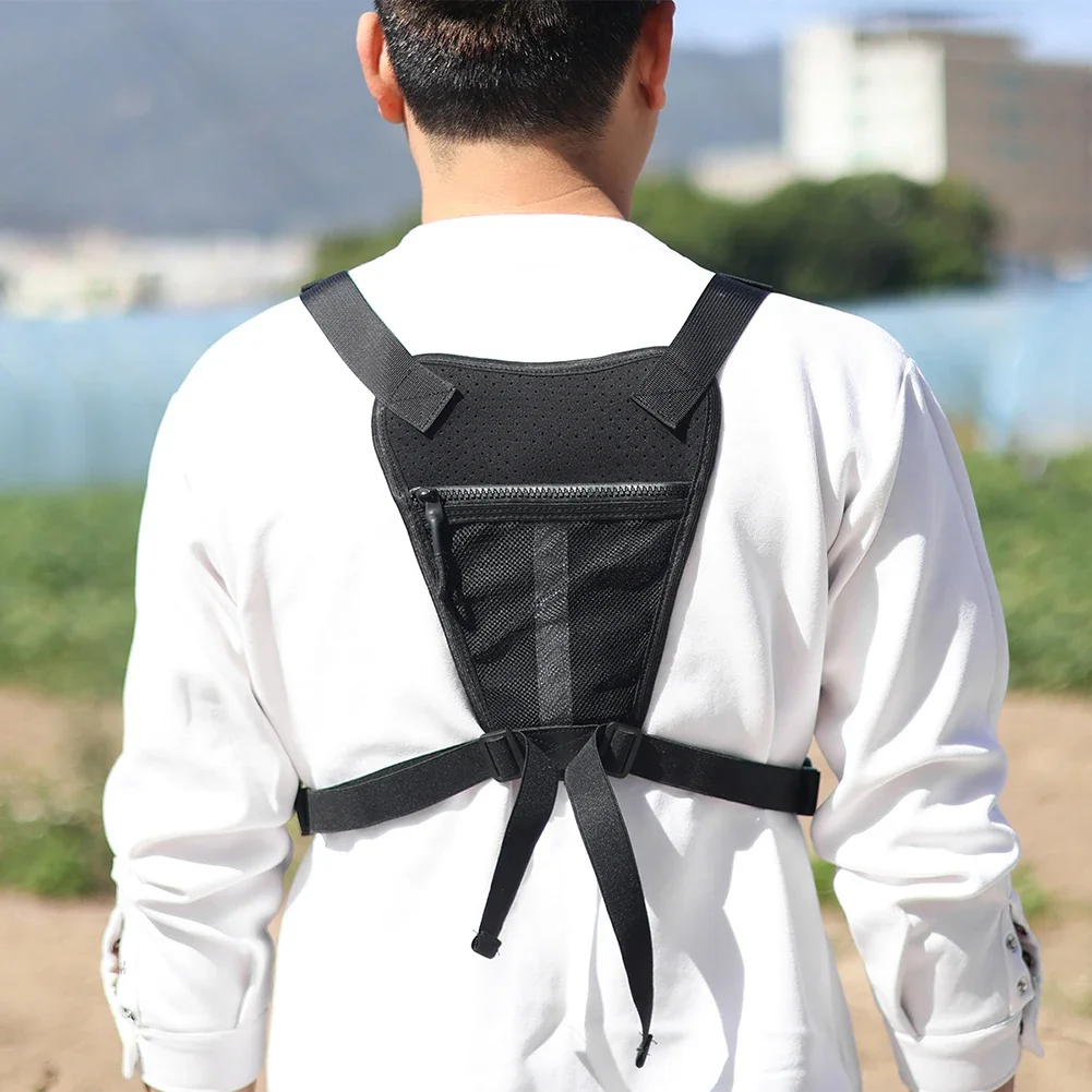 Sport Chest Bag Water Resistant Lightweight Front Chest Pack Running Vest Bag Men Woman Phone Carry Waist Bag Extra Storage Pack - view 4