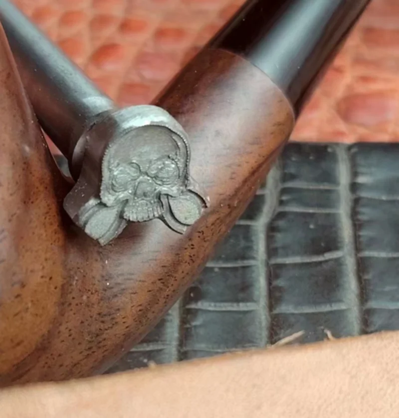 Thorns and skull pattern Hand-work unique design leather working tools carving punches stamp craft making high quality 304 steel