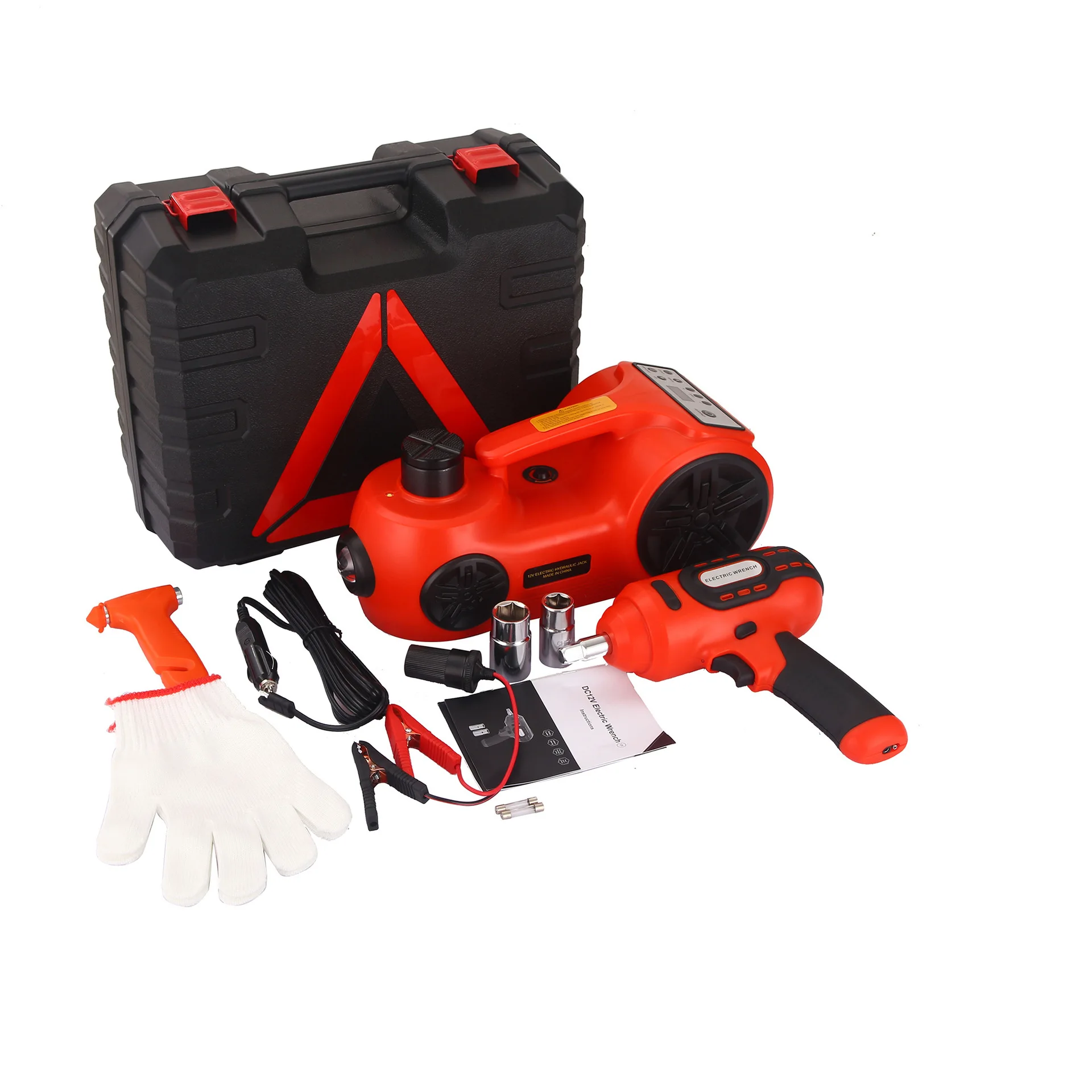 Portable car electric jack Outdoor vehicle Emergency tool Hydraulic car multi-function jack cover