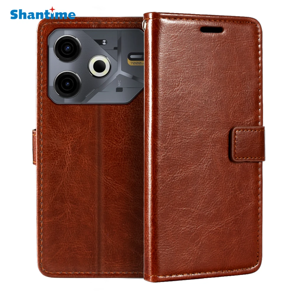 

Чехол для Tecno Pova 6, Neo 5G, кошелек премиум-класса, магнитный флип-чехол из искусственной кожи с держателем для карт и подставкой для Tecno Spark 30 5G