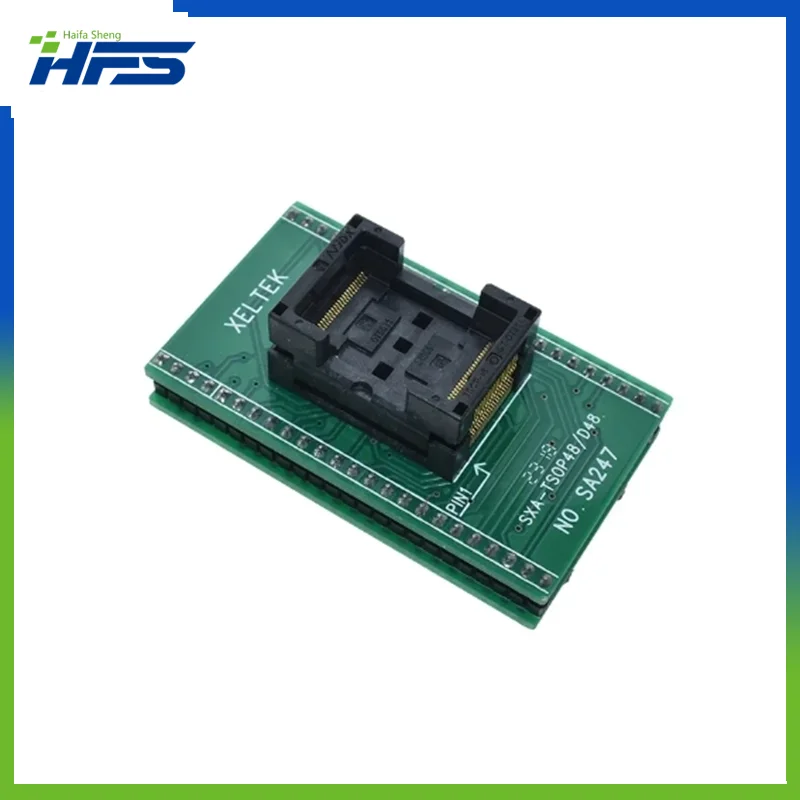 

Top Quality TSOP48 to DIP48 adapter,TSOP48 test socket 0.5mm Pitch for RT809F RT809H & for XELTEK USB Programmer