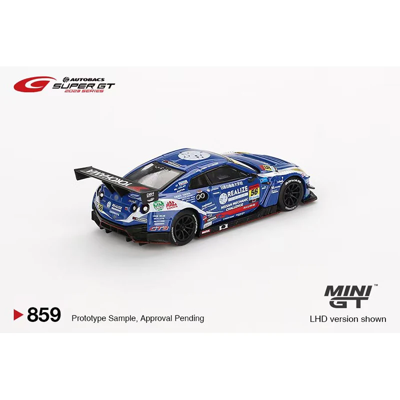 MINIGT 859 In Stock 1:64 GTR R35 #56 Realize Diecast Diorama Model Collection Miniature Toys