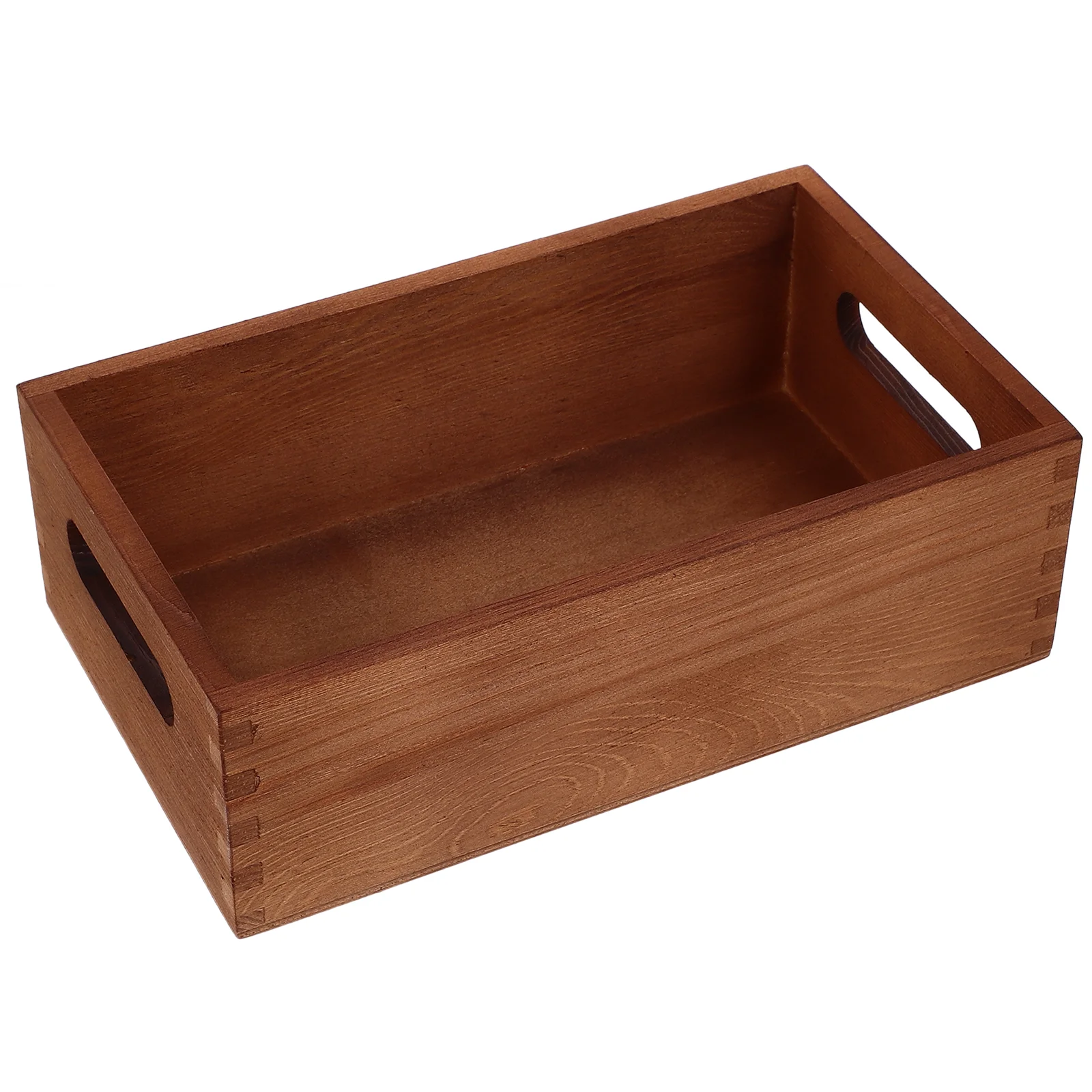 

Wooden Crates Storage Boxes Bins Empty Goods Holder Office Organizer Container Room Sundries