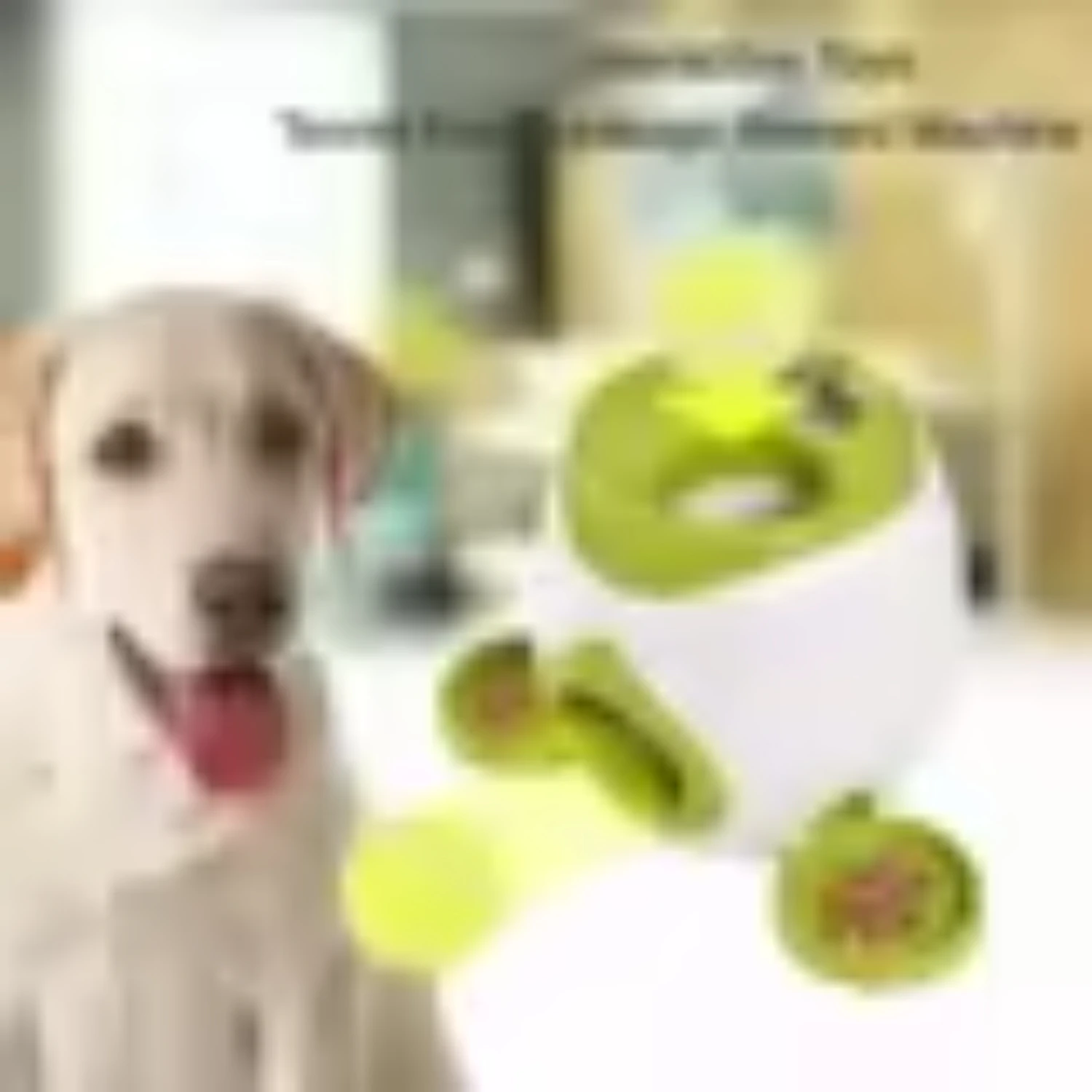 Interactive Tennis Ball Launcher  Pets - Automatic 2 in 1 Throwing Device  Training and Play -  Machine Pet Feeder F