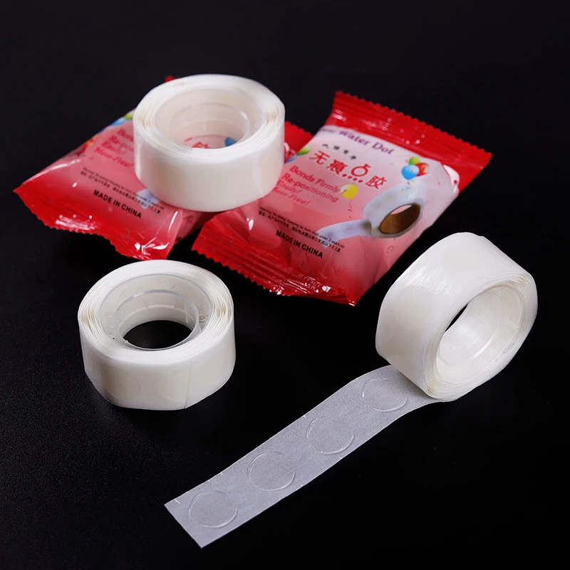 100pcs Roll Balloon Glue Dot Adhesive Point Tape Double Sided Clear Sticky Glue Sticker Balloons Stand Arch Balloon DIY