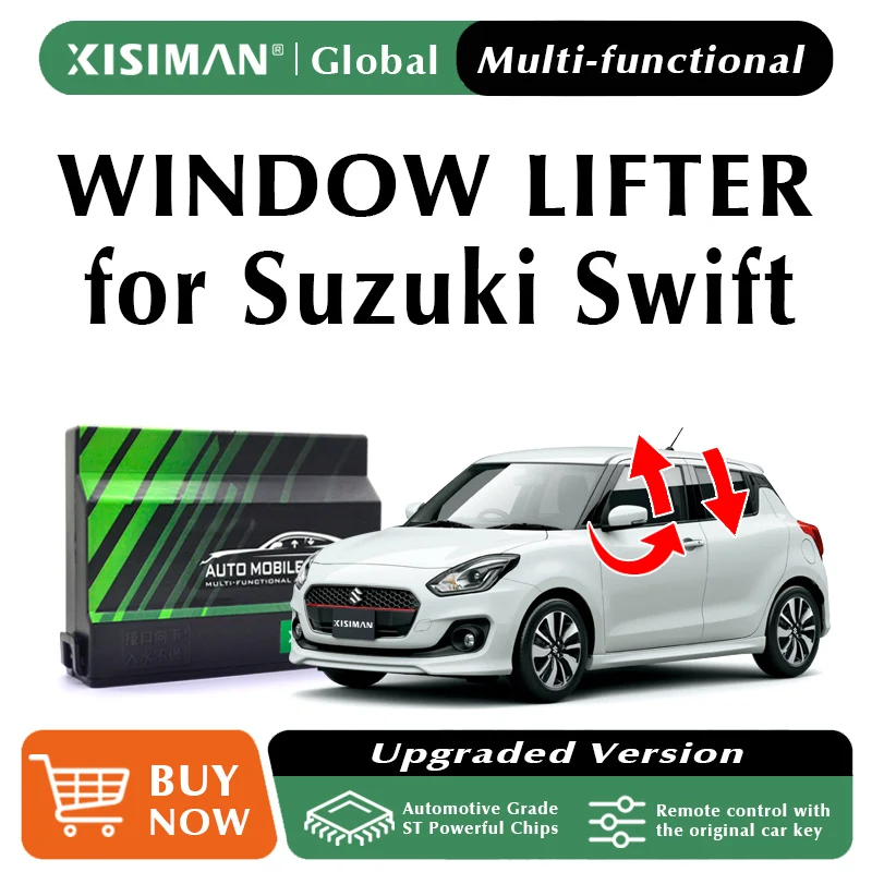 

Модуль закрытия стеклоподъемника автомобиля для Suzuki Swift 2016-2023, доводчик окон + складная система зеркала, аксессуары для автомобильной сигнализации