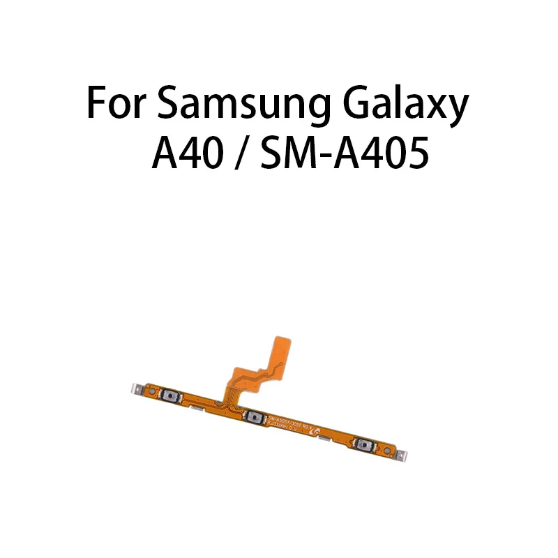 Power on fora interruptor mudo controle chave volume botão cabo flexível para samsung galaxy a40/SM-A405