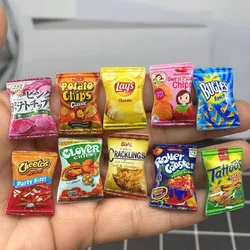 Miniature Résine Chips Modèle Mini Snack pour Blyth, BJD, OB11 Butter House Decor, Racing House Toys, Accessoires, Échelle 1/6, 10 PCs/Lot