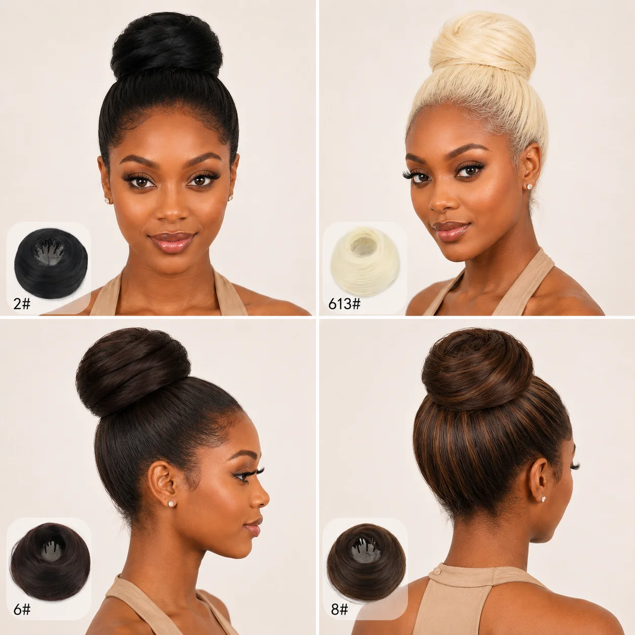40g Messy Bird Nest Bun Hairpiece for Women Synthetic Retractable Chignon Bun Natural Fluffy Updo Hair Extension for Daily Party view 6