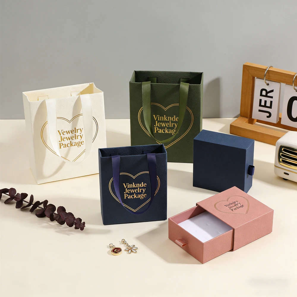 

Изысканный пакет для ювелирных изделий с логотипом на заказ, 12,5×15×7,5 см, с выдвижной коробкой для украшений 9×9×3,5 см, пакеты для парфюмерии и серег с индивидуальным логотипом