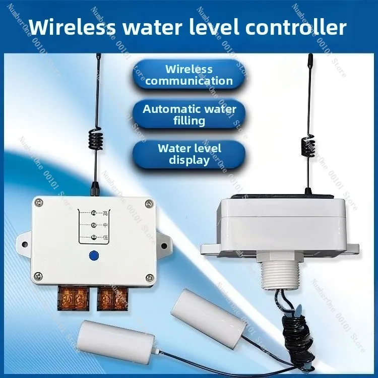 SS-F10ABC8 Wireless Automatic Electronic Water Level Liquid Level Household Water Tower Water Pump Feeding Controller