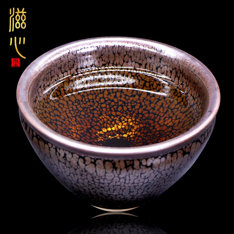 Zixin Tang Wan Wenhui Jianzhan Partridge Spot Bundle Mouth Jianyang Kung Fu Handmade Tea Master Cup