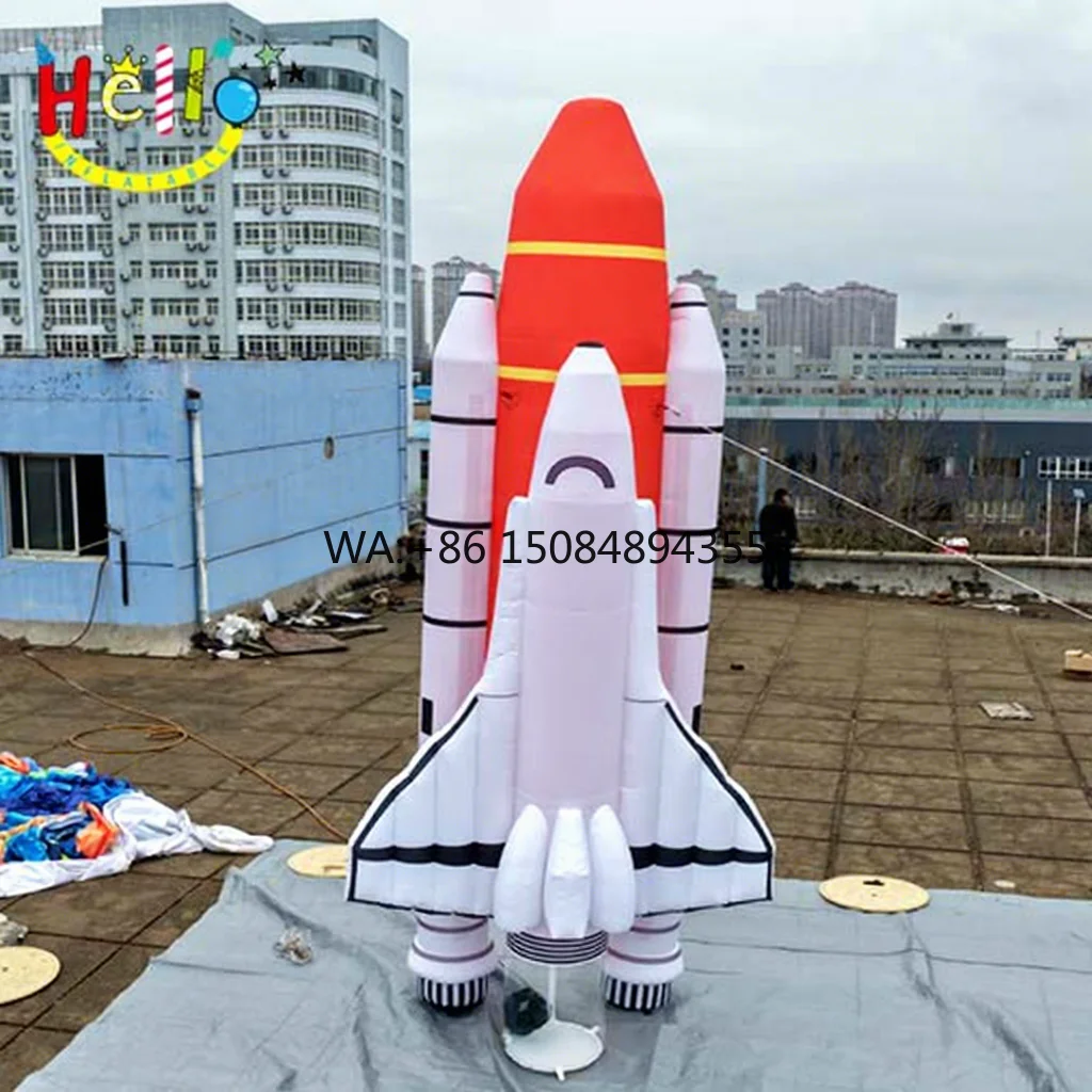 Customized Advertising Hanging Inflatable Rocket Inflatable Airplane Model