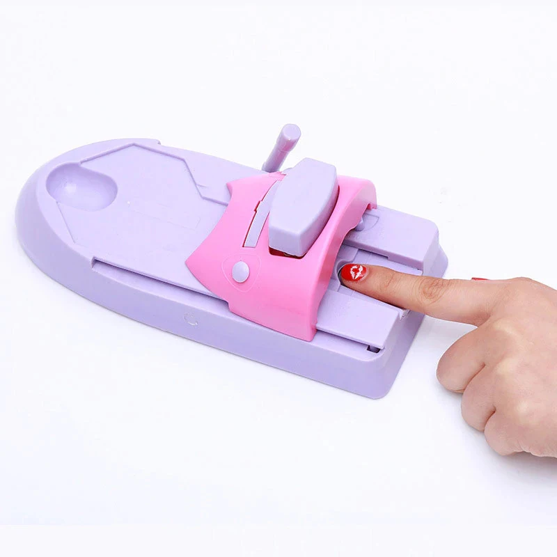 New Nail Art Printing Machine Handmade Nail Polish Painting Machine Set DIY Manual  Nail Art Painting Machine