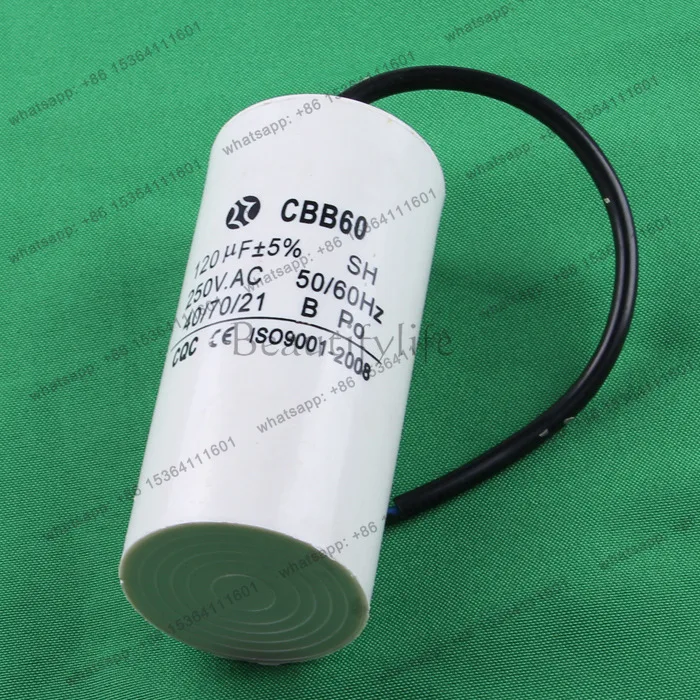 

Sheathed wire operation capacitor CBB60 250V series 120uf