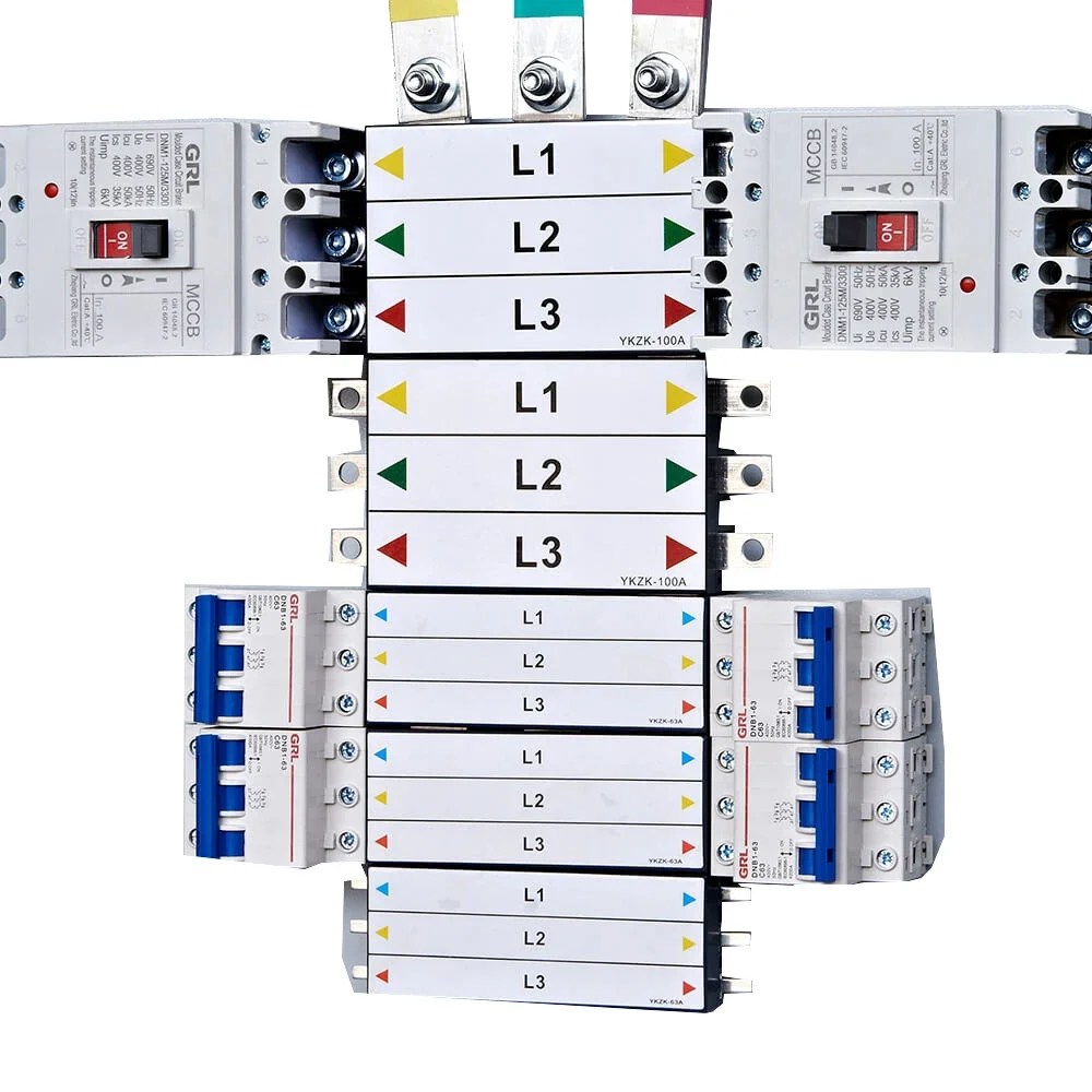 Ac 0.4kv Low Voltage Cable Pan Assembly Distribution Line Copper T3 Metal for Distribution Board Bulbar 100A-3150A CE ISO CCC