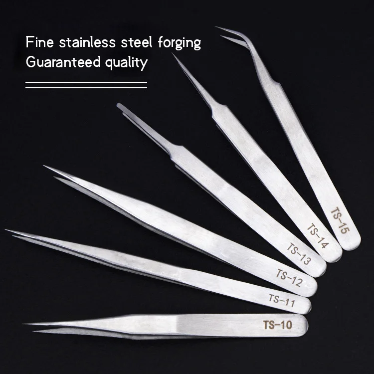 Delicate Electronic Repair Tweezers Perfect Alignment/ Grip High Precision Tweezer for Electronic Repairs and Nail Art