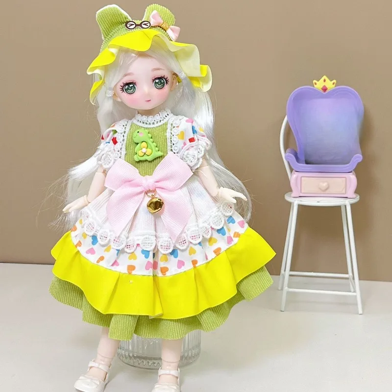 가오얀 6분용 30cm BJD 인형 드레스 로리타 스커트 소녀 공주 장난감 단품 아기 옷 (인형 제외)