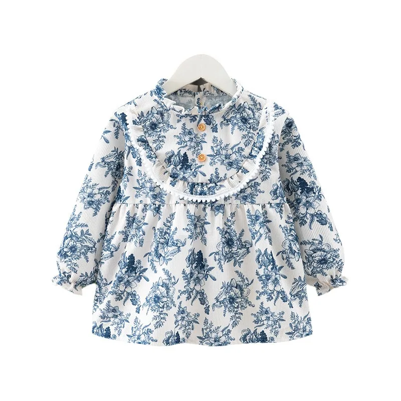 

Autumn/Winter Princess Dress for Girls with Waterproof Bib for Mealtime, Reversible Design for Kids, Baby Apron