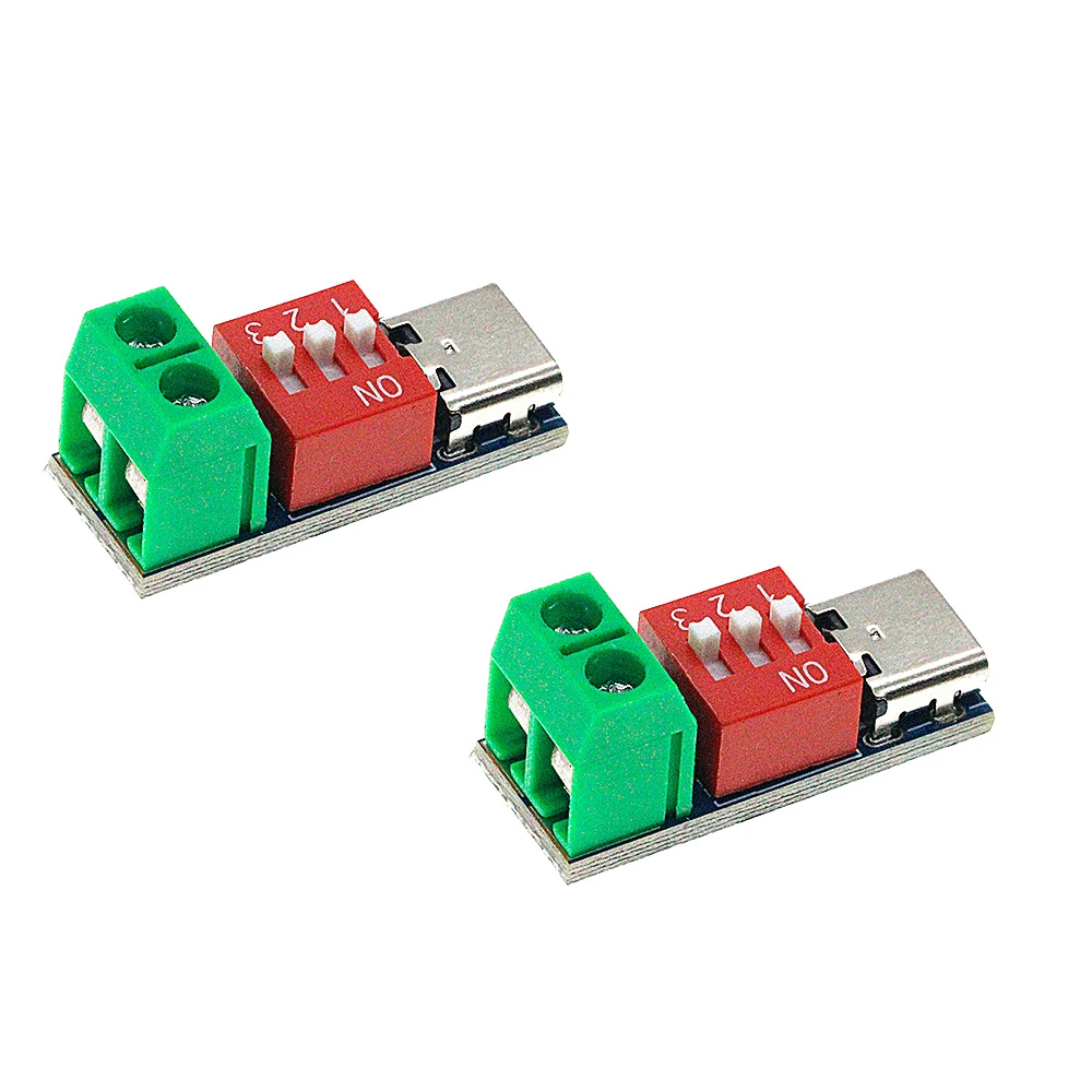 2PCS/5PCS USB-C PD Trigger Board Module PD/QC Decoy Fast Charge USB Type-c to 12v High Speed Charger Power Delivery Boost