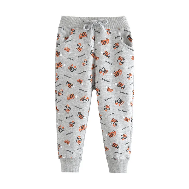 Jumping Meters Cartoon Baby Boys Sweatpants Children\'s Trousers  Autumn Winter Baby Clothes Toddler Kids Full Pants Costume