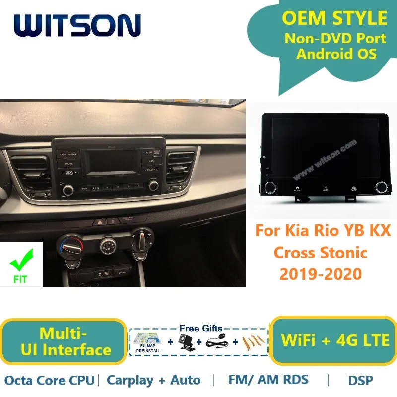 

Автомагнитола WITSON на Android 13 для Kia Rio YB KX Cross Stonic 2019-2020
