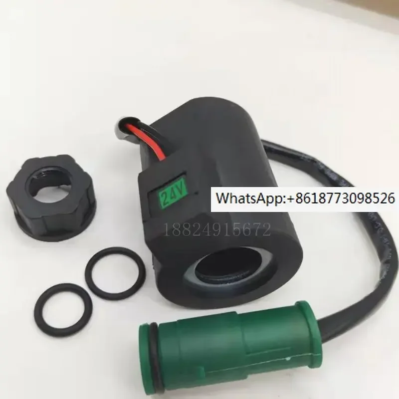 Excavator accessories Lingong  EC55 140 210 240 290 360 solenoid valve coil valve stem
