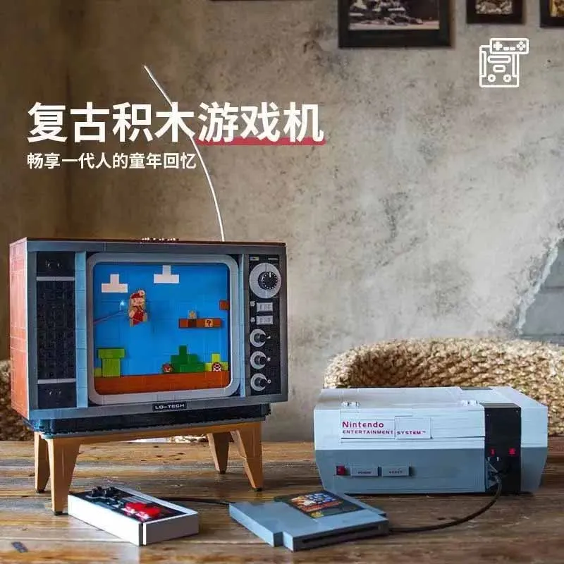 2651 Pz Idee Super Nes Console di gioco Nostalgico Modello retrò Modulare 71374 Building Blocks Mattoni Giocattoli per bambini 10013 Decorazioni per la casa