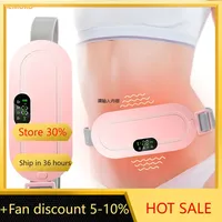 Abdominal Massager Menstrual Heating Pad Warm Uterine Belt Body Vibration Abdomen Electric Hot Compress Heating Palace Treasure