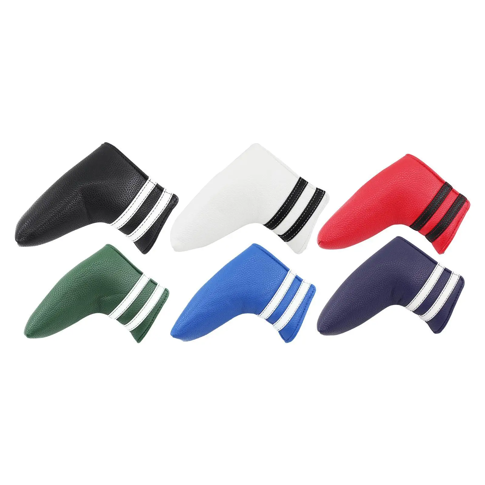 

Головной убор с клюшкой для лезвия для гольфа, легкое включение и выключение, магнитная искусственная кожа, прочная защита для клубных аксессуаров для гольфа