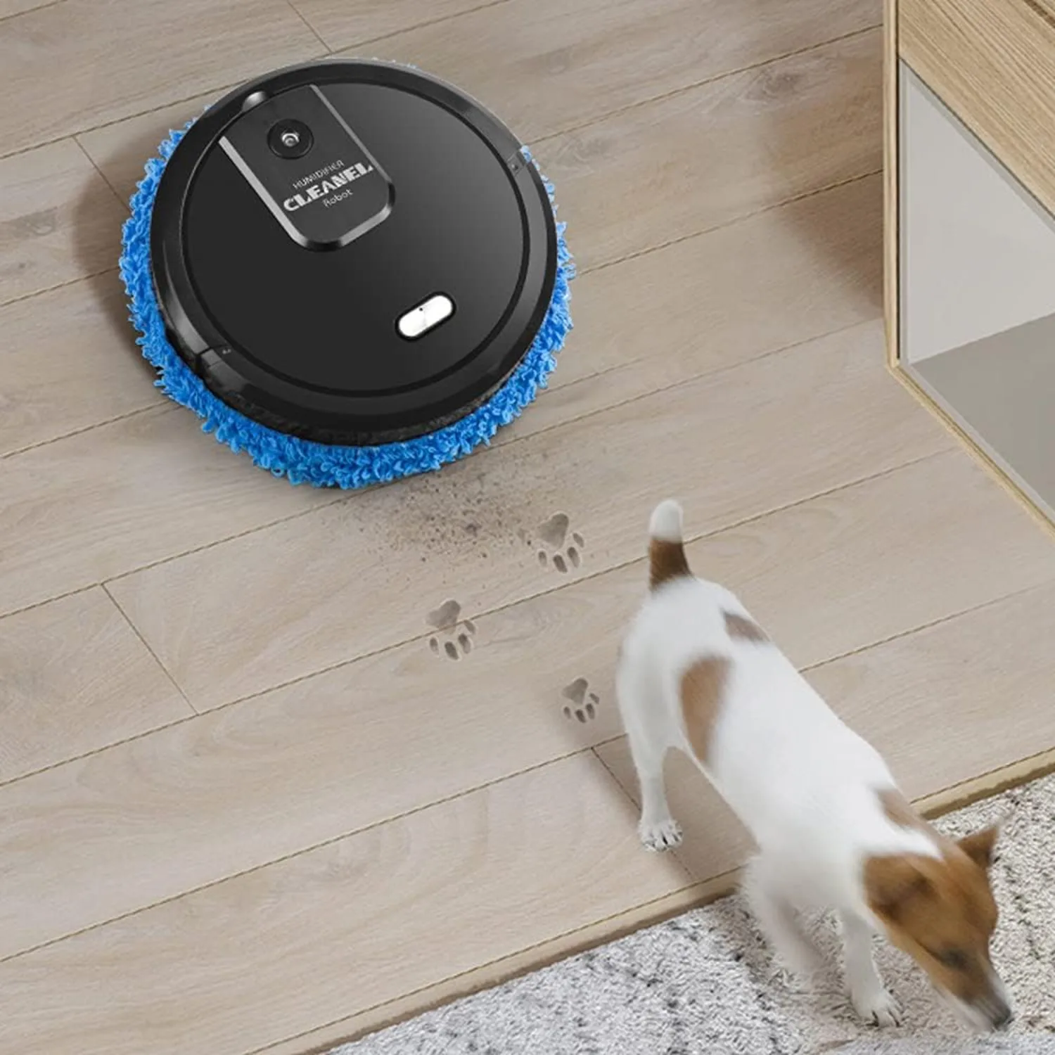 Robot Vacuum Cleaner,Intelligent Vacuum Cleaner with Wiping Function, Smart Dynamic Navigation for Pet Hair, Floors, Hard Floors