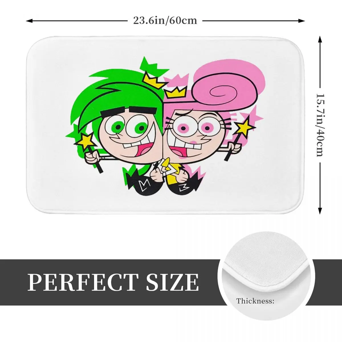 Fairly Oddparents Cosmo Doormat Kitchen Entrance Home Floor Mat Non-slip Carpet Rug for Bedroom Footpad Mats